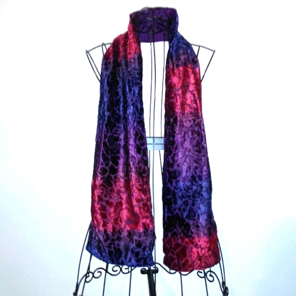 5 For $25 Accessory Design Velvety Colorblock Scarf